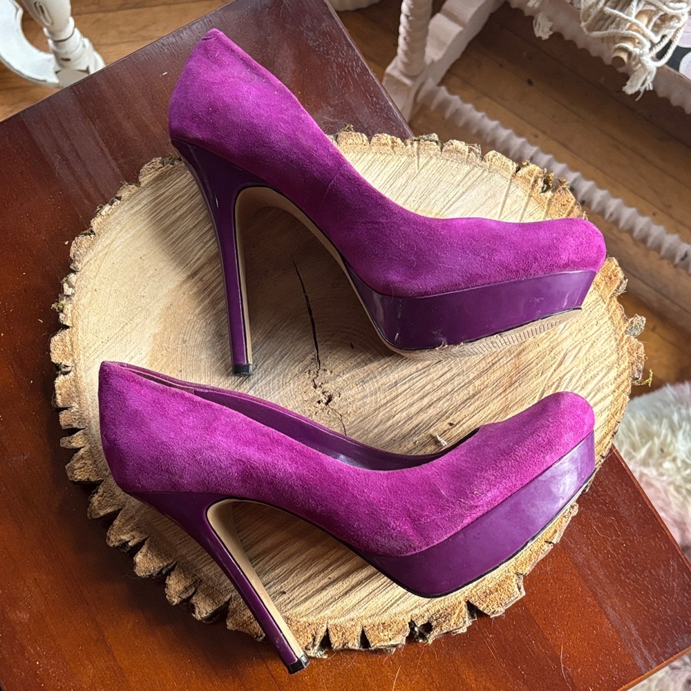 Jessica Simpson Fuchsia Heels - Picture 7 of 7